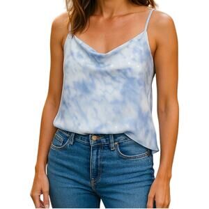 Softgirl Blue Sky Cami Top Womens L Y2K Summer Naturalcore Fairy Springcore Boho